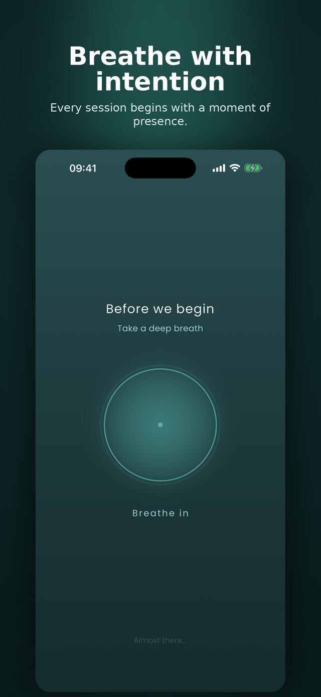 Breathe with intention — guided breathing