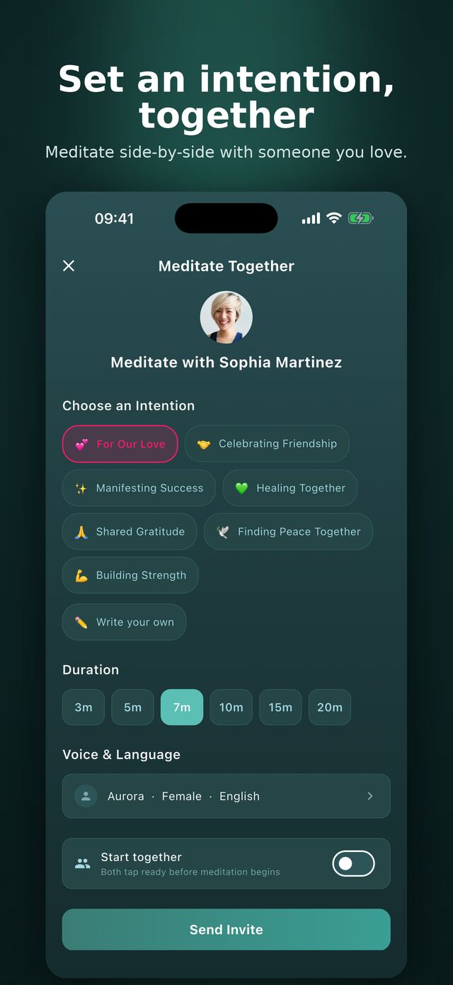 Healing moments — meditate together
